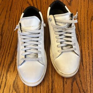 Oliver Cabell Women's White and Black Sneakers